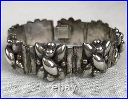 Vintage Taxco Mexico 925 Sterling Silver Bracelet Marked RRA 26.4 grams