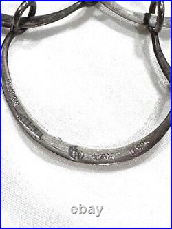 Vintage Taxco Mexico Sterling Silver 925 Scalloped Ring Necklace Older Marks