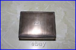 Vintage Tiffany & Co. Sterling Silver Cigarette Box Marked N. J. C