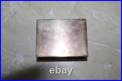 Vintage Tiffany & Co. Sterling Silver Cigarette Box Marked N. J. C