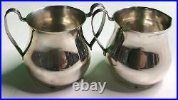 Vintage WALLACE STERLING SILVER SUGAR & CREAMER SET Marked Classic