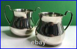 Vintage WALLACE STERLING SILVER SUGAR & CREAMER SET Marked Classic