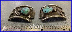 Vintage YS Marked Sterling Silver & Turquoise Watch Bands Native American