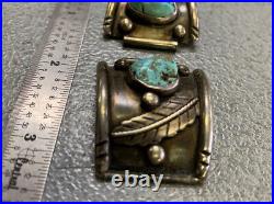 Vintage YS Marked Sterling Silver & Turquoise Watch Bands Native American