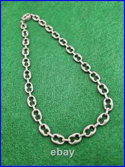 Vintage ZINA BOATERS LINK HEAVY STERLING SILVER NECKLACE 17 52g