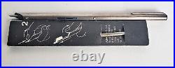 Vtg Modernist Aurora Sterling Silver marked 925 Ball Point Pen withmanual withrefill