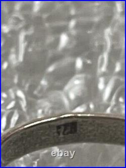 Vtg Native American Marked FB C / D Amber Pendant Earring Ring Set V 925 Silver