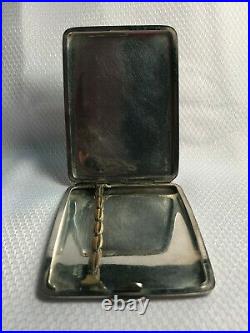 Vtg Sterling Silver. 950 Marked Bamboo Design Cigarette Case (113.82g)