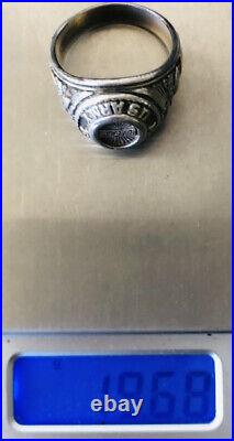 Vtg US Army Airborne Paratrooper (Ranger on top) 835 Sterling Ring 19.68 TGW
