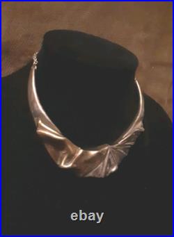 Vtge 925 Sterling Silver Not Choker Necklace Y2K Marked