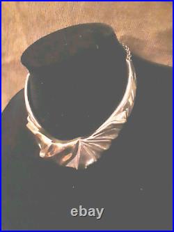 Vtge 925 Sterling Silver Not Choker Necklace Y2K Marked