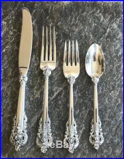 Wallace Grande Baroque Sterling Silver 4 Piece Place Setting Old Mark