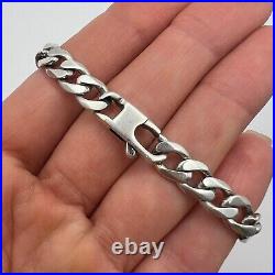 Women Bracelet Jewelry Vintage Chain Sterling Silver 925 Men's Fashion Marked