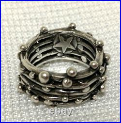 Women/Man 9-1/2 Sterling Silver Ring by Wild Prairie Silver, Joy Krause, Marked